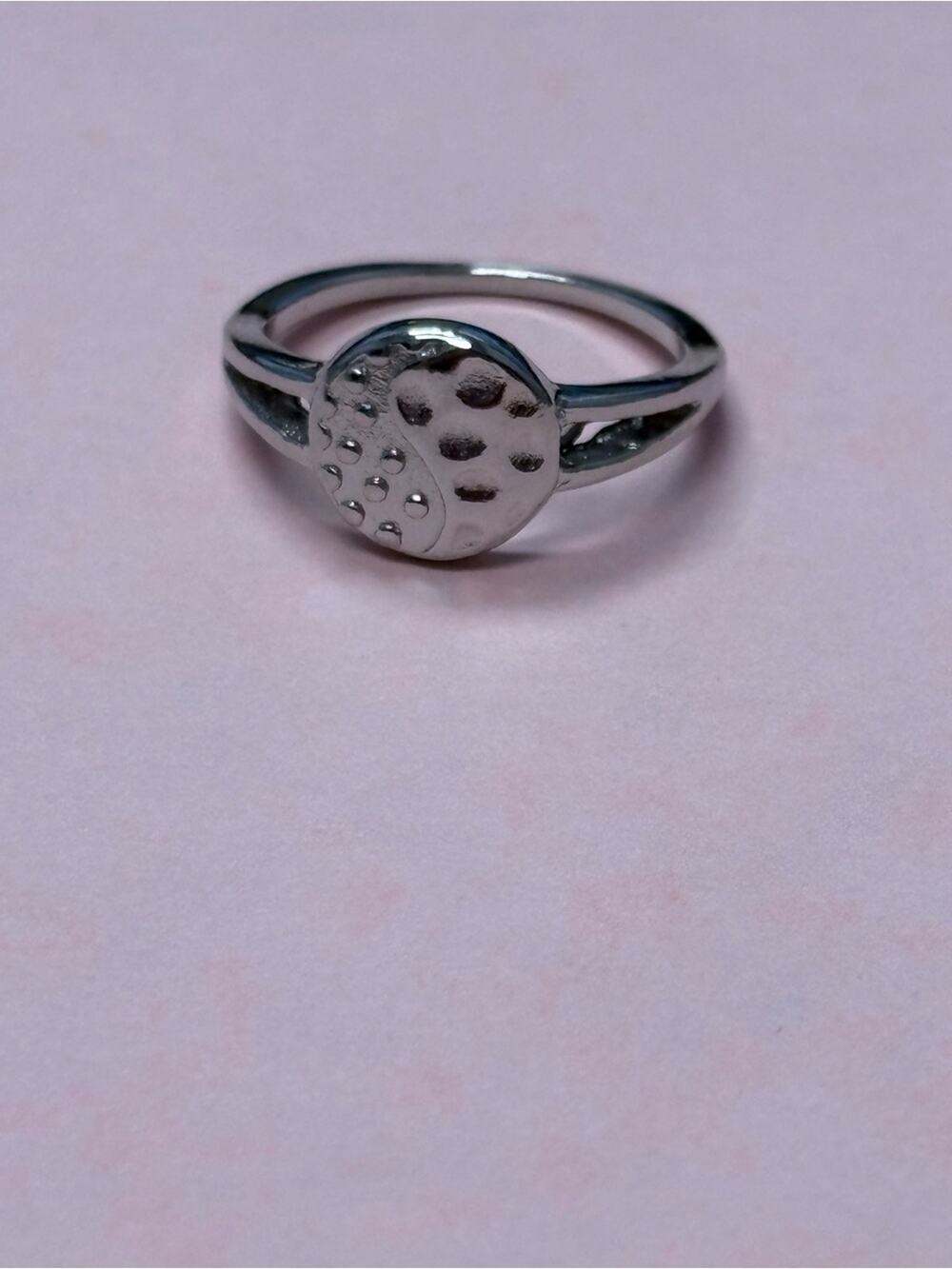 Silver Tone Yin Yang Ring – Size 7 / 17mm – NWOT ☯️✨
